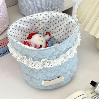Sakerplus® Fabric Desktop Storage Basket Organizer
