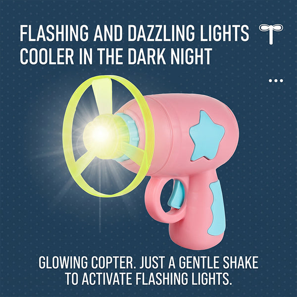 Sakerplus® LED Flying Spinner Launcher Gun Toy