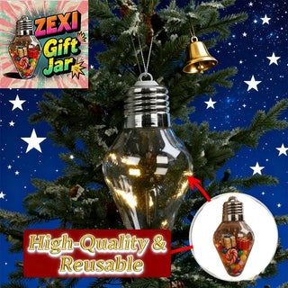 Sakerplus® Festive Fillable Light Bulb Ornament
