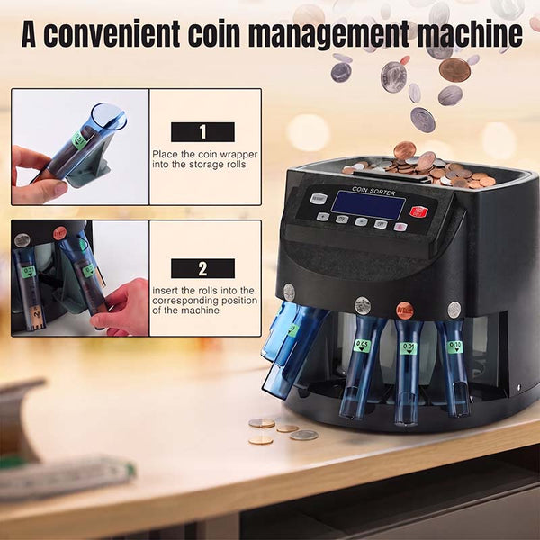 Sakerplus® Automatic Coin Counter Sorter