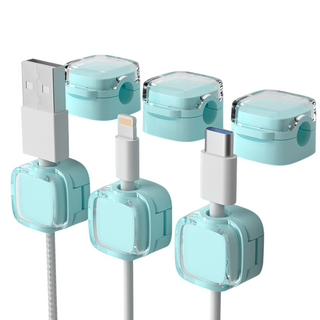 Organizador de escritorio con clips magnéticos para cables Sakerplus®
