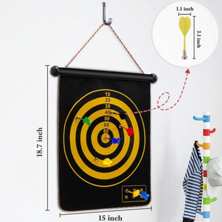 Sakerplus® Magnetic Dart Board Double-Sided Game