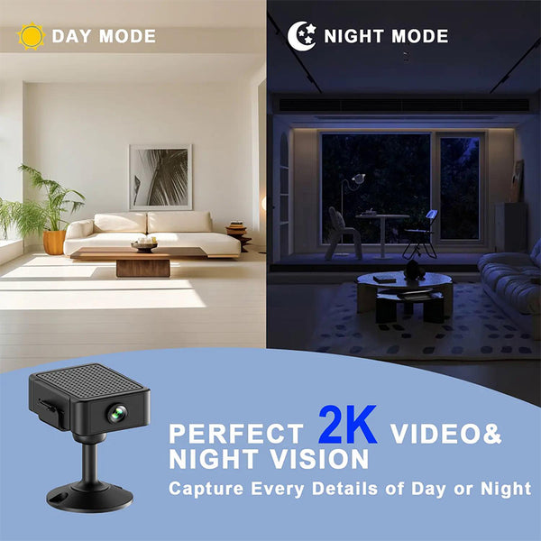 Sakerplus® Mini Wireless WiFi Indoor Security Camera With Night Vision