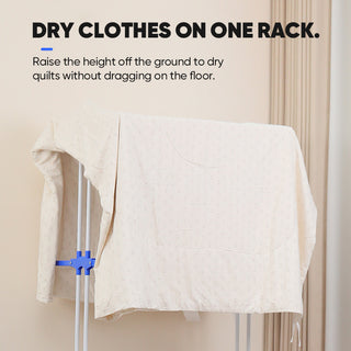 Sakerplus Foldable Stainless Steel Clothes Rack