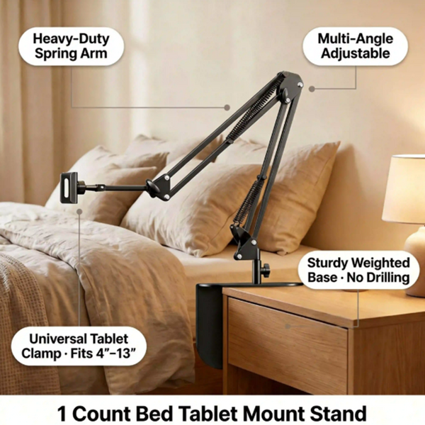 Sakerplus® Bed Overhead Phone Tablet Stand Holder