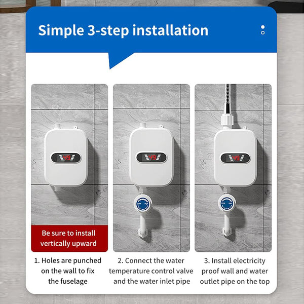 Calentador de agua eléctrico instantáneo sin tanque Sakerplus®