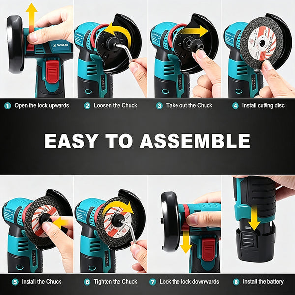 Sakerplus® Mini Cordless Angle Grinder