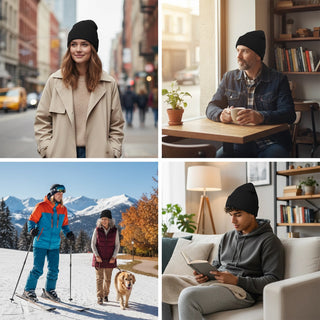 Sakerplus® Satin Lined Knit Beanie Hat