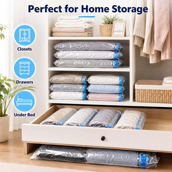 Sakerplus® Pump-Free Roll-Up Compression Storage Bags