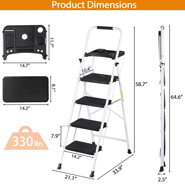 Sakerplus® Portable Folding Ladder