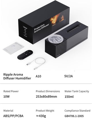 Sakerplus® Flame Aroma Diffuser With Projection