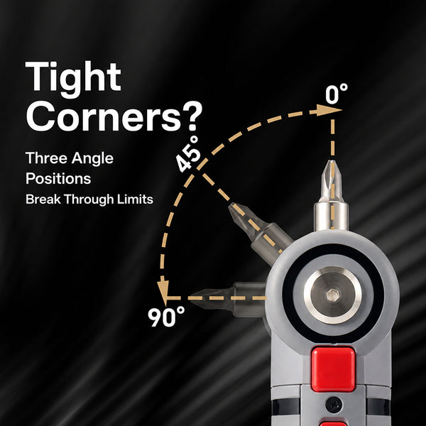 Sakerplus® Rechargeable 4V Screwdriver with Pivoting Head