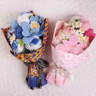 Sakerplus Crochet Flower Gift Bouquet Decoration
