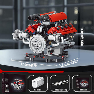 Sakerplus® V8 Working Car Engine Kit