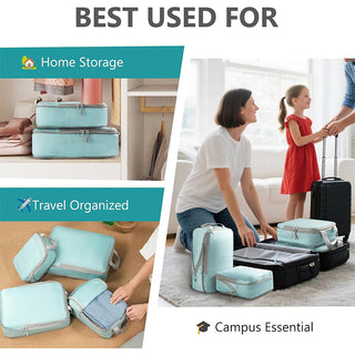 Sakerplus Compression Packing Cubes 6 Set Travel Organizer