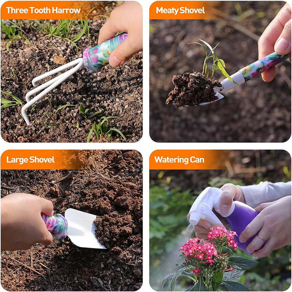 Juego de herramientas para plantar jardines Sakerplus