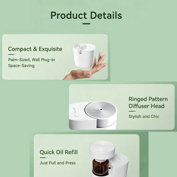 Sakerplus® Plug-In Waterless Essential Oil Diffuser