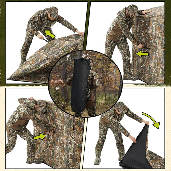 Sakerplus® See Through Ground Hunting Blind