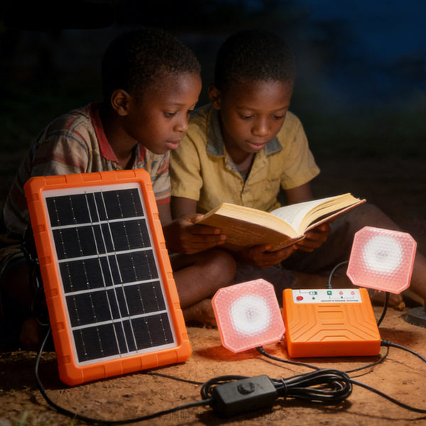Sakerplus® Portable Solar Power System With LED Lights