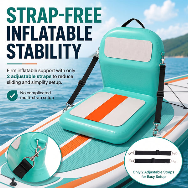 Sakerplus® Ergonomic Inflatable Kayak Seat With Backrest