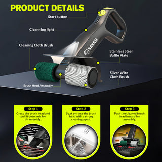 Saker® Electric Grill Brush for Outdoor Grill