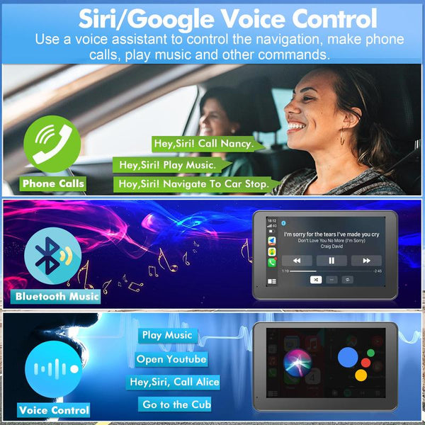 Pantalla táctil inalámbrica portátil Sakerplus® CarPlay
