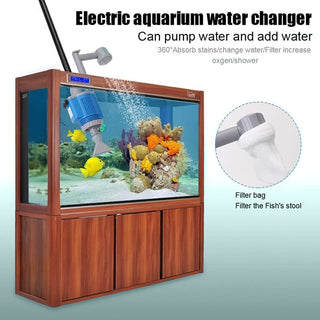 Sakerplus Electric Aquarium Gravel Cleaner with Filter