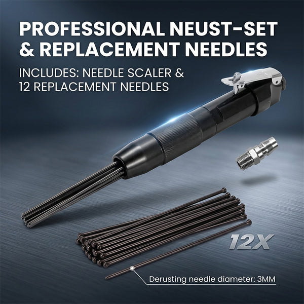 Sakerplus® Compact Pneumatic Needle Scaler Tool