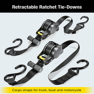 Sakerplus® Automatic Retractable Heavy-Duty Ratchet Strap