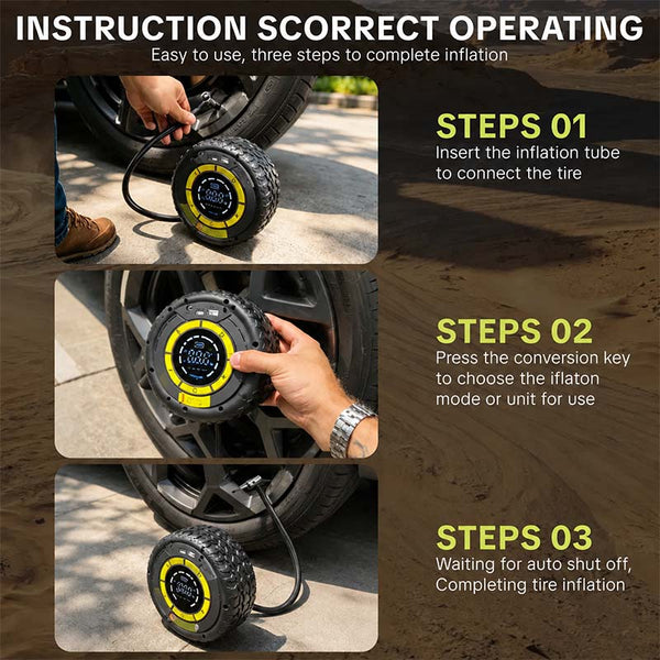 Sakerplus® Portable Tire Inflator Jump Starter