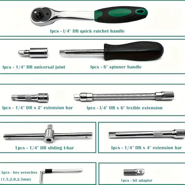Sakerplus® Socket Wrench Set for Automotive Repair