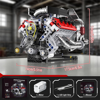 Sakerplus® V8 Working Car Engine Kit