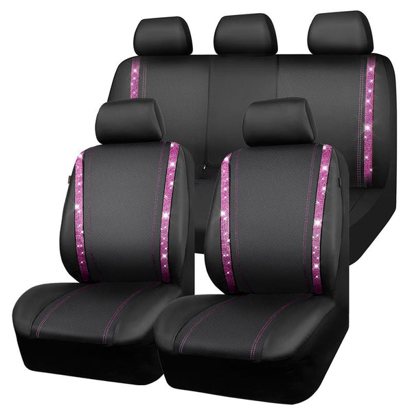Fundas de asiento de coche de cuero de lujo Sakerplus® con brillo