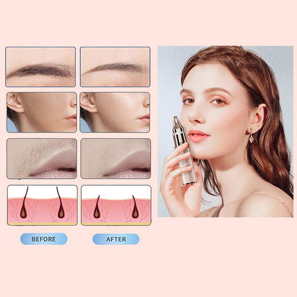 Recortadora y depiladora facial portátil Sakerplus®