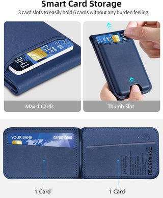 Sakerplus Magnetic Wallet With Adjustable Stand