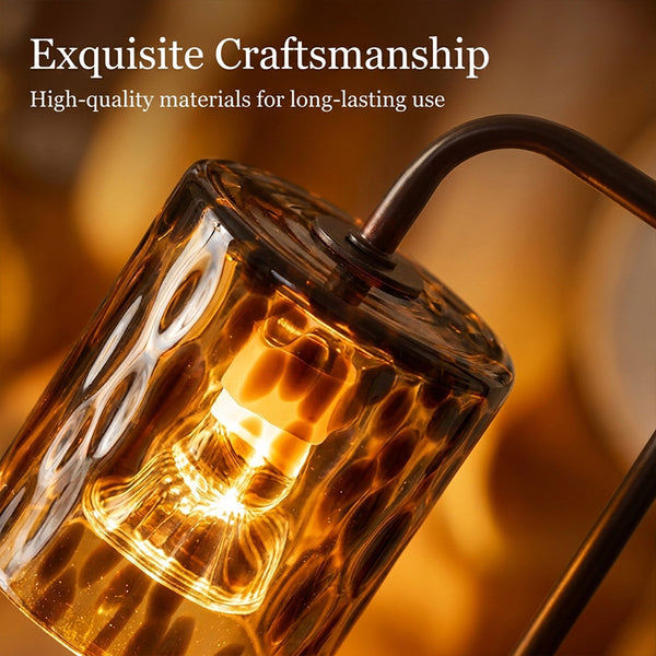 Sakerplus® Dimmable Leopard-Print Aromatherapy Candle Warmer Lamp