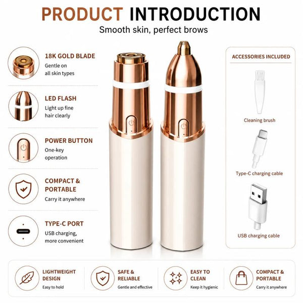 Sakerplus® Two-In-One Electric Facial Hair Trimmer