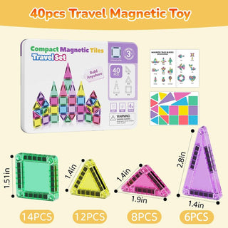 Sakerplus Magnetic Tiles Building Blocks Set