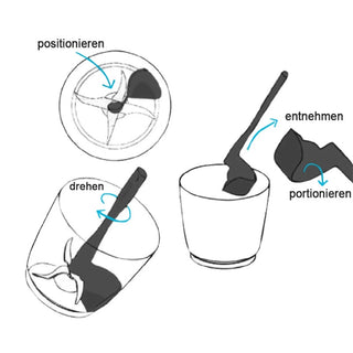 Sakerplus® Rotating Spatula Blender Wall Scraper