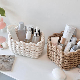 Sakerplus® Macrame Woven Storage Basket Set