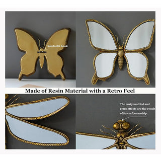 Sakerplus® Dragonfly Mirror Butterfly Decor Wall Decor