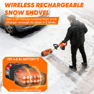 Sakerplus® 22V Cordless Electric Snow Shovel