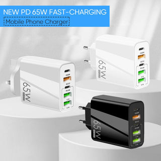 Sakerplus Multi Port Adaptor 65W Fast Charger - US Standard