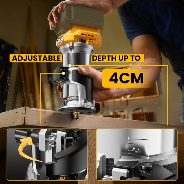 Sakerplus Cordless Compact Router With Battery