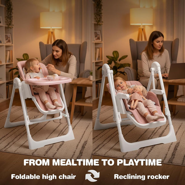 Sakerplus® Electric Foldable Adjustable Baby High Chair