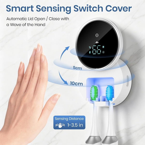 Sakerplus® Upgraded UV Toothbrush Sanitizer Holder