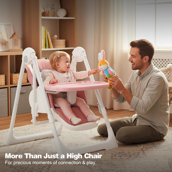 Sakerplus® Electric Foldable Adjustable Baby High Chair