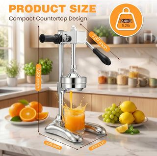 Sakerplus® Gear Drive Gravity Manual Citrus Juicer