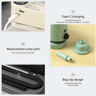 Sakerplus Portable Vacuum Sealer Packaging Machine