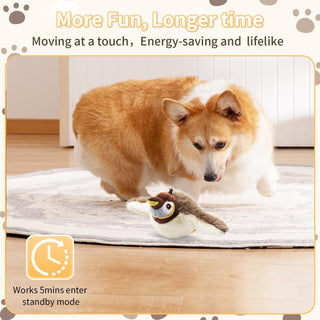 Sakerplus® Flapping Chirping Interactive Cat Bird Toy